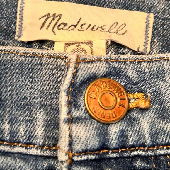 Madewell Slim Demi Boot Blue Jeans Medium Wash Size 27” Stretch With 26” Inseam - Picture 3 of 7